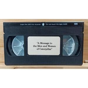 Vintage VHS Tape "A‎ Message to the Men and Women of Caterpillar"